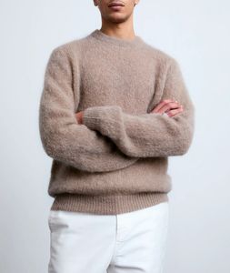 Vente en gros de pulls tricotés en laine personnalisés OEM Fournisseur de tricots fabriqués directement en usine Vêtements de mode d'hiver chauds et confortables - Product Image 5