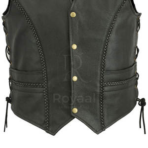 Chaleco de Cuero para Hombre, Estilo Moderno, Resistente al Viento, Transpirable, Impermeable, el Más Vendido, en Oferta Online - Product Image 5