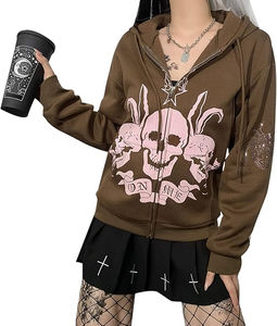 Wholesale <b>Trendy</b> Solid Knitted <b>Hoodies</b> for men and women with Puff Collar Embroidered Print Winter Outfit men's <b>hoodies</b> - Product Image 3
