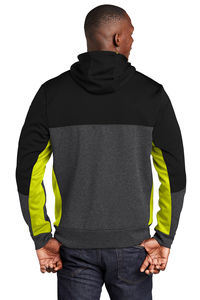 Sweat-shirt à capuche personnalisé de haute qualité à prix de gros Tailles personnalisées Sweat à capuche polaire Color block Full Zip Hoodie - Product Image 2