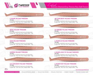 ปากคีบต่อขนตาคุณภาพระดับพรีเมี่ยมสำหรับมืออาชีพ3D ปลายสายไฟเบอร์แบบแม่นยำป้องกันไฟฟ้าสถิตย์เพื่อความสวยงาม - Product Image 5