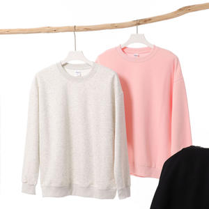 Pull à col rond tendance printemps-automne, 350g, poids lourd, composite, uni, simple, basique, sweat-shirt pour homme - Product Image 5