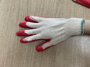 Gants en latex enduits de caoutchouc vietnamien Gants de travail de sécurité antidérapants anti-coupures Semi-revêtement Coton réutilisable Protection Jardin - Product Image 3