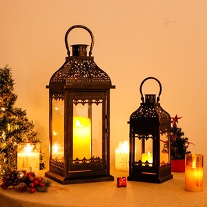Elegant Decorative Metal Lantern Candle Holder for Living Room | Stylish Ramadan Use Waterproof Durable <b>Lighting</b> <b>Accessory</b> - Product Image 5