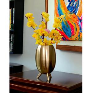 Vaso per Fiori in Ferro Dorato per Arredamento Casa, Design Elegante in Stile Costiero per Matrimoni e Uso a Terra a Prezzi Competitivi - Product Image 6