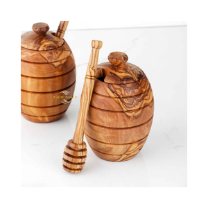 Cuchara de madera ecológica para miel, dispensador de miel de madera maciza natural para uso en la cocina - Product Image 6