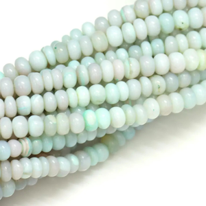 Magnifiques perles rondes lisses en opale rose et bleue, 7-10 mm, perles en opale rose et bleue lisses, qualité AAA - Product Image 5