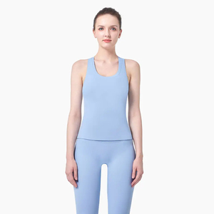 Camiseta Deportiva de Algodón para Mujer, Premium OEM, Transpirable, de Secado Rápido, Ecológica, Ligera, para Fitness, Yoga y Entrenamiento, sin Mangas - Product Image 5