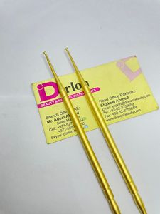 Prix de gros Logo personnalisé Poussoir à cuticules pour ongles à double extrémité Outil de manucure pour ongles durable plaqué or Logo durable - Product Image 6