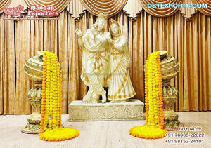 Foyar de mariage Ganesha musical pour décoration entrée de mariage indien Ganesha Statue configuration seigneur Singhasan Ganesha Statue - Product Image 2