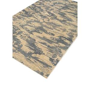 Alfombra de Lana Anudada a Mano Aprezo Azul, Rectangular de 9x12, con Patrón Abstracto para Sala de Estar, Pasillo, Modelo Skwl-421 - Product Image 2