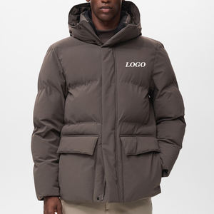 Chaqueta Bomber con Cierre de Botones para Hombre, Acolchada, Impermeable, de Alta Calidad, con Logotipo Personalizado, Precio al por Mayor, Ropa Casual de Moda - Product Image 1