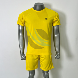 Ensembles deux pièces pour hommes, été, respirants, décontractés, séchage rapide, vêtements de sport, t-shirt à manches courtes, shorts de sport, impression par sublimation - Product Image 1
