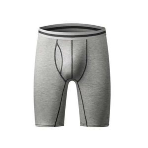 Venta al por mayor de calzoncillos bóxer de algodón para hombre, paquete de tallas grandes con logotipo personalizado, ropa interior suave y transpirable, pantalones cortos cómodos - Product Image 1