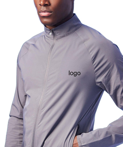 Ensemble unisexe personnalisé 2026, veste coupe-vent à col cheminée zippée en nylon respirant, pantalon de jogging, ensemble décontracté deux pièces pour hommes - Product Image 6