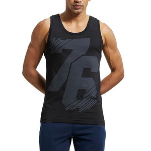 Camiseta sin mangas de algodón para hombre, camiseta sin mangas atlética de diseño sólido liso, uso versátil para deportes de entrenamiento o tops de moda diarios - Product Image 1