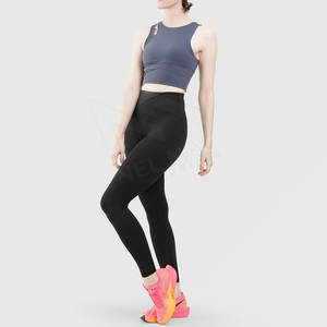 Pantalon de yoga sans couture avec logo de fitness pour femmes - Product Image 4