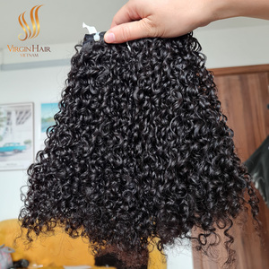 Fournisseur de Cheveux Humains Vierges Vietnamiens Bruts-HD Lace 13x4 Front Wig-Italian Curl Small for Curly - Product Image 5