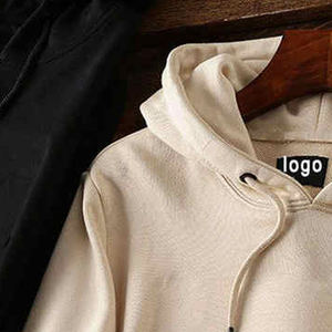 Sudadera con capucha unisex con cremallera y logo personalizado, estampada digitalmente, 100% algodón polar, oversize, de diseñador, bordada, teñida lisa, para hombre, otoño - Product Image 2