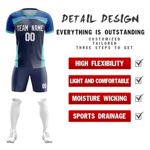 Uniformes de Fútbol Personalizables de Alta Calidad con Impresión Digital, Ligeros, 100% Poliéster, Todas las Tallas, Colores Sólidos - Product Image 2