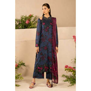 Iznik Summer Festive <b>Eid</b> A-Line Dress-EFL-12-TC-1282 - Product Image 1