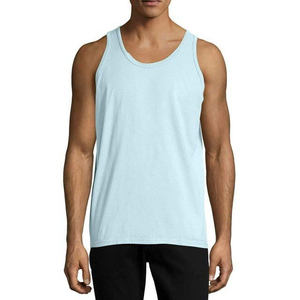 Débardeur en coton pour hommes respirant tricoté col en O Style de rue haute vêtements de gymnastique et de fitness grande taille débardeur de musculation - Product Image 1
