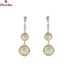Pendiente clásico de Venta caliente para mujer Plata de Ley 925, conjunto de bisel de piedras preciosas de cuarzo rosa, pendiente de gota, stock listo, precio bajo - Product Image 4