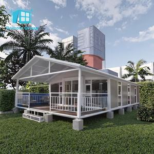 럭셔리 조립식 모듈형 강철 및 샌드위치 패널 40피트 확장형 컨테이너 하우스 3베드룸 - Product Image 2