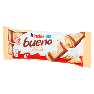 Barres de chocolat blanc Ferrero Kinder Bueno |   Gaufrette croustillante fourrée à la crème de noisettes |   Vente en gros de bonbons et de snacks à l'exportation - Product Image 6