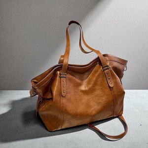 กระเป๋าโท้ทหนังคลาสสิกสำหรับผู้หญิงกระเป๋าขนาดกว้างขวางสำหรับใช้ในชีวิตประจำวันและธุรกิจจากอินเดีย - Product Image 6