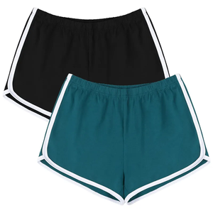 Femmes décontracté Sexy 2-en-1 respirant éponge Polyester Fitness entraînement Shorts Logo personnalisé nœud bouton fleurs pour Yoga Gym Sports - Product Image 6