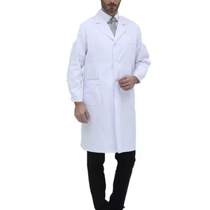 เสื้อโค้ทสำหรับห้องปฏิบัติการทางการแพทย์ผ้าฝ้าย100% เสื้อคลุมทางการแพทย์ดีไซน์ล่าสุด - Product Image 4