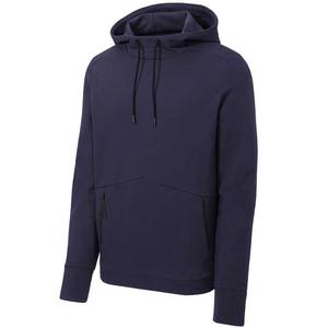 Sweat à capuche Sherpa à manches longues 100% coton gris personnalisable pour hommes, pull respirant à séchage rapide, sweatshirts OEM d'hiver à demi-fermeture éclair - Product Image 5