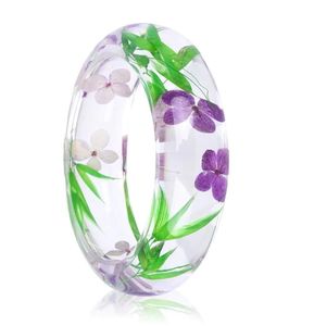 TITLES Fine Jewelry Bracelets et bracelets fins Bracelets à chaîne et à maillons Résine acrylique Fleur Bracelet Bracelet Bijoux - Product Image 3