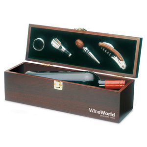 Wooden Costieres <b>Beverage</b> <b>Serving</b> <b>Set</b> in a Stylish Wooden Box - Product Image 2