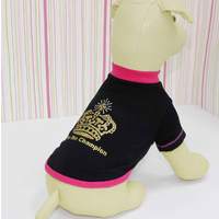 Großhandel Premium Sommer Crown T-Shirt Modisches Bequemes Polyester Handwaschbares Zubehör Kleine Welpen-Hundebetten-Accessoires