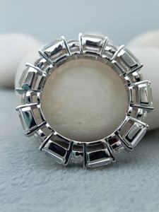 Anillo Clásico D'VINS JEWELS con Diamante Moissanite de 2 Quilates, Anillo de Compromiso, Boda, Eternidad, en Plata - Product Image 4