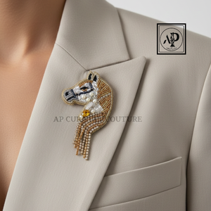 Broche de Mariposa Rosa de Algodón Hecho a Mano con Cuentas, Lentejuelas y Perlas, Broche Brillante para Ropa y Bolsos - Product Image 3