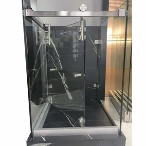 Style de porte de douche sud-américaine Box Move Shower Système de porte coulissante
