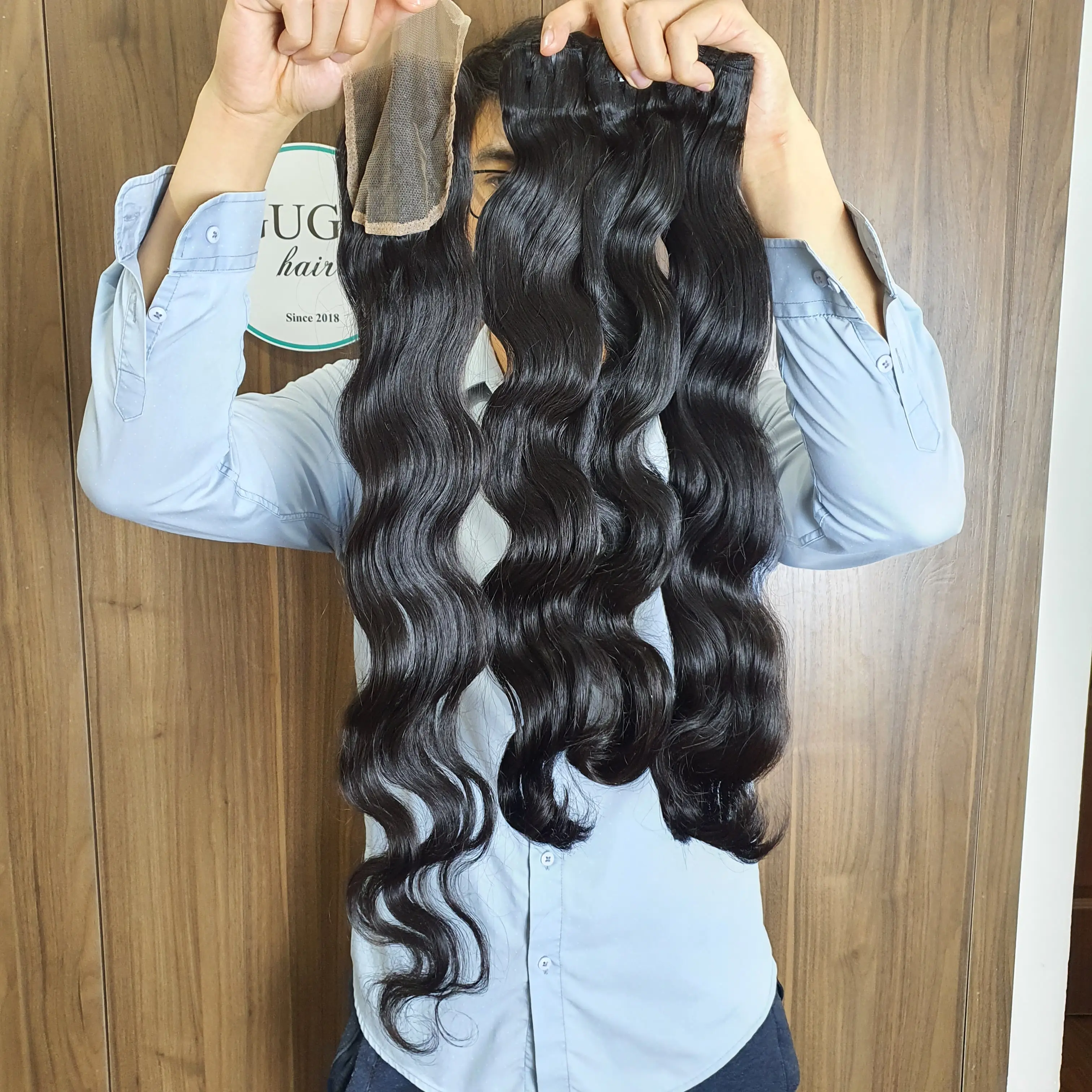 human hair extensions Body wave vietnamese raw hair with Lace Closure natural hair products for black women