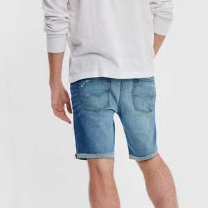 Low MOQ Embroidery Denim Washed <b>Shorts</b> Custom <b>Men</b> Street Wear Denim Baggy <b>Shorts</b> / Denim Jorts <b>for</b> <b>Men</b> - Product Image 4