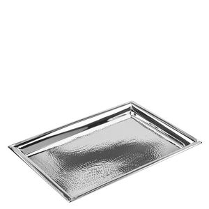 Plateau de service en acier inoxydable avec un design artisanal complexe, meilleur choix pour les restaurants, les cafés et les plats professionnels. - Product Image 5