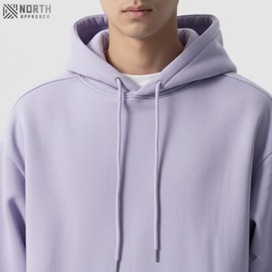 Sudaderas con capucha y sudaderas con cremallera de 180ct para hombre, Sudadera con capucha de poliéster/algodón de peso pesado con estampado de soplo bordado para invierno - Product Image 4