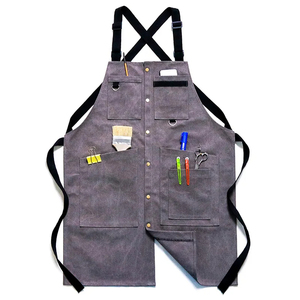 Delantal de taller de madera de carpintero de lona impermeable gruesa resistente más vendido, delantal de herramienta multifunción con hebilla ajustable - Product Image 1