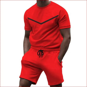 Conjunto de pantalones cortos personalizados para hombre, camiseta transpirable con cuello redondo, manga corta, ropa deportiva de marca, pantalones cortos para correr y conjuntos de camisetas. - Product Image 6