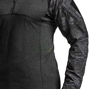 Sweat-shirts tactiques d'hiver, fermeture éclair 1/4, imprimé camouflage, coupe classique, personnalisable, respirant, doublé, vêtements d'extérieur de haute qualité, prix d'usine - Product Image 3