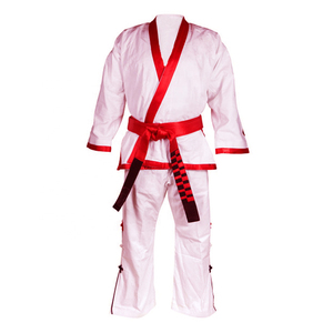Vente en gros de costumes martiaux à broderie de couleur dégradée nouveau style personnalisables OEM MMA karaté Taekwondo Jiu Jitsu Gi fabriqué au Pakistan - Product Image 1