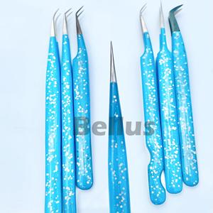 Pinzas de extensión de pestañas con etiqueta privada a granel, pinzas para pestañas con logotipo personalizado, accesorios, herramientas, suministro OEM de acero inoxidable - Product Image 5