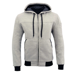 Sweat-shirts d'hiver décontractés en coton 100% lourd personnalisés pour hommes, fermeture éclair sur le devant, chauffants, écologiques, respirants avec logo personnalisé - Product Image 1
