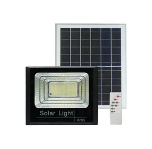 Commercial Solar Flood Lights 500W Solar Flood Light with Pole Mount <b>Bracket</b> for Street Parking Area - Product Image 1